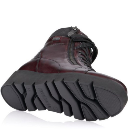 Ботинки  Remonte  бордовый  кожа/текстиль Z-89191 фото в интернет-магазине | Omadey.ru