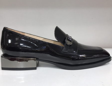 Туфли  Aidini  черный  кожа лаковая F-90670 фото в интернет-магазине | Omadey.ru