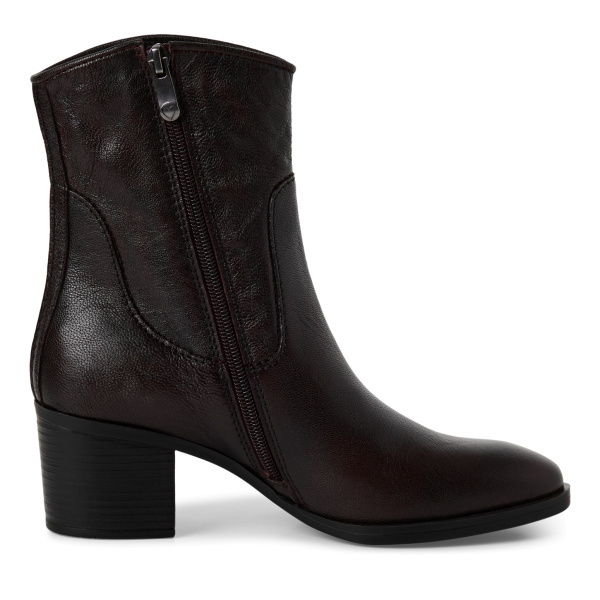 Фото Ботинки  Marco Tozzi  бордовый  кожа Z-400985 Фото Ботинки  Marco Tozzi  бордовый  кожа Z-400985