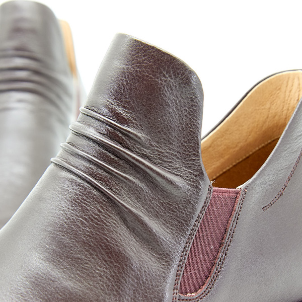 Фото Ботинки  Bonavi  бордовый  кожа Z-100178