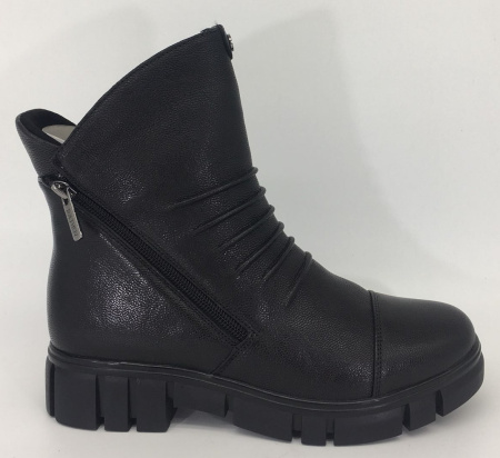 Ботинки  Baden  черный  кожа Z-89118 фото в интернет-магазине | Omadey.ru