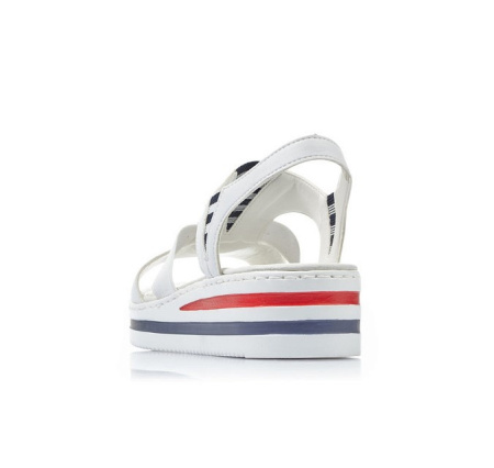 Сандалии  Rieker  белый  кожа искусств. F-100375 фото в интернет-магазине | Omadey.ru Сандалии  Rieker  белый  кожа искусств. F-100375 фото в интернет-магазине | Omadey.ru