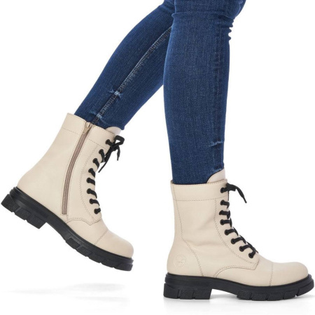 Ботинки  Rieker  бежевый  кожа/кожа искусств. Z-300166 фото в интернет-магазине | Omadey.ru