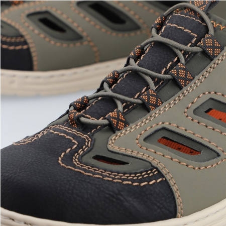 Туфли летние  Rieker  зеленый  кожа искусств./текстиль F-300472 фото в интернет-магазине | Omadey.ru