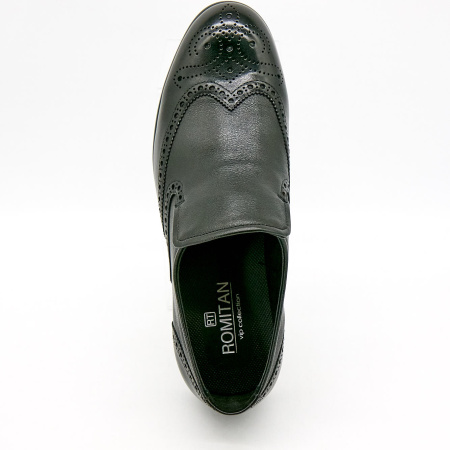 Туфли  Romitan  черный  кожа Z-100661 фото в интернет-магазине | Omadey.ru