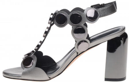 Босоножки  Betsy  серебряный  кожа искусств. F-70954 фото в интернет-магазине | Omadey.ru