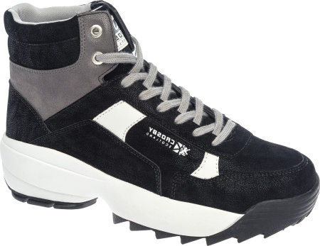 Ботинки  Crosby  черный  замша искусств. Z-8836 фото в интернет-магазине | Omadey.ru