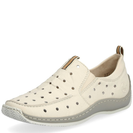 Туфли  Rieker  бежевый  кожа/текстиль F-300249 фото в интернет-магазине | Omadey.ru