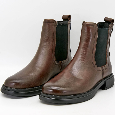 Ботинки  Madella  коричневый  кожа Z-100531 фото в интернет-магазине | Omadey.ru