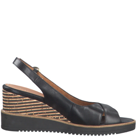 Босоножки  Tamaris  черный  кожа F-80307 фото в интернет-магазине | Omadey.ru