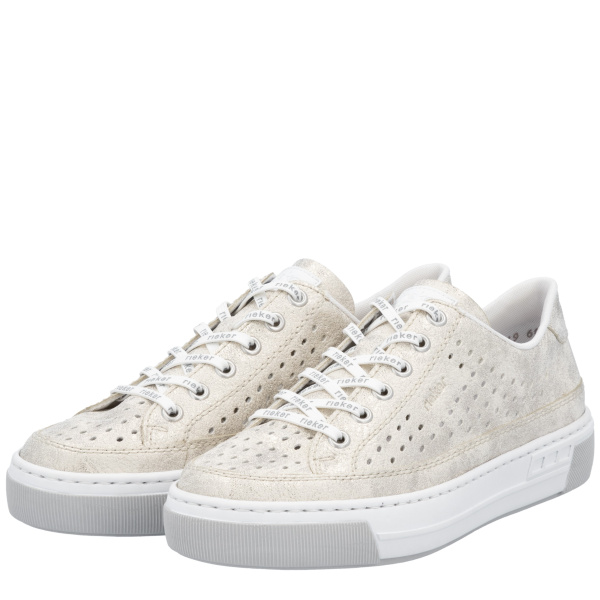 Фото Кеды  Rieker  бежевый  кожа искусств. F-400467