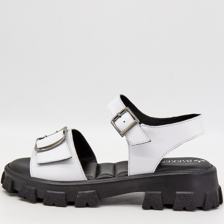 Сандалии  Dakkem  белый  кожа F-90270 фото в интернет-магазине | Omadey.ru