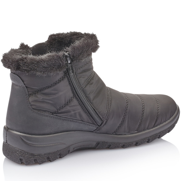 Фото Ботинки  Rieker  черный  кожа искусств./текстиль Z-89088