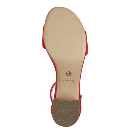 Босоножки  Tamaris  красный текстиль F-400912 фото в интернет-магазине | Omadey.ru