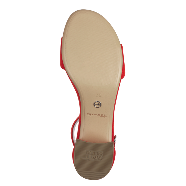 Фото Босоножки  Tamaris  красный текстиль F-400912