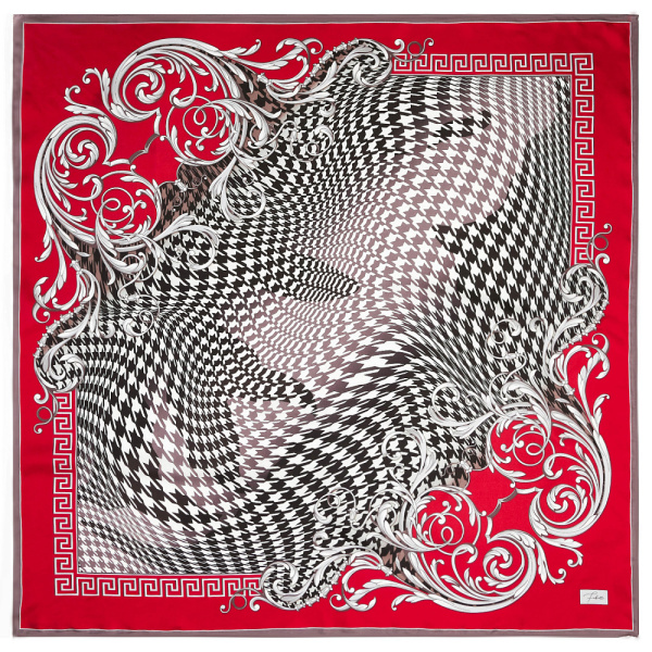 Фото Платок Fabretti бордовый  c15659