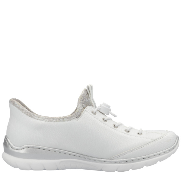 Фото Кроссовки  Rieker  белый  кожа искусств./текстиль F-400222
