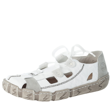 Туфли летние  Rieker  белый  кожа/кожа искусств. F-400163 фото в интернет-магазине | Omadey.ru