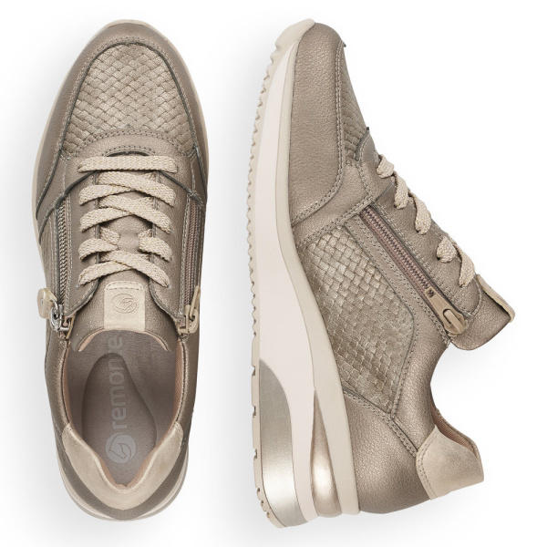 Фото Кроссовки  Remonte  бежевый  кожа/кожа искусств. F-400157