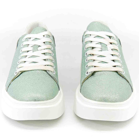 Кеды  Quattro Fiori  зеленый  кожа F-80325 фото в интернет-магазине | Omadey.ru