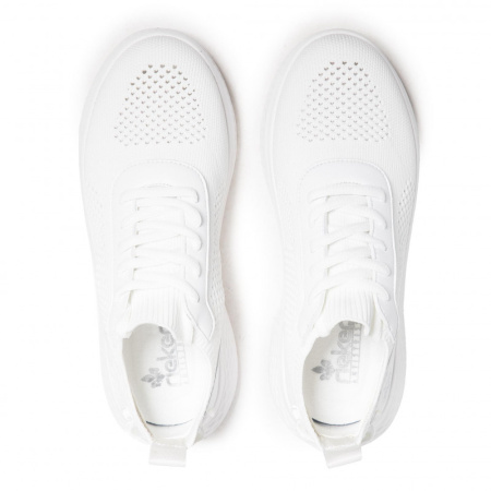 Кроссовки  Rieker  белый  кожа искусств./текстиль F-90869 фото в интернет-магазине | Omadey.ru