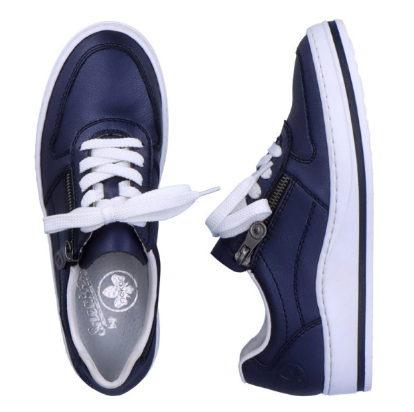 Фото Кроссовки  Rieker  синий  кожа/кожа искусств. F-200068