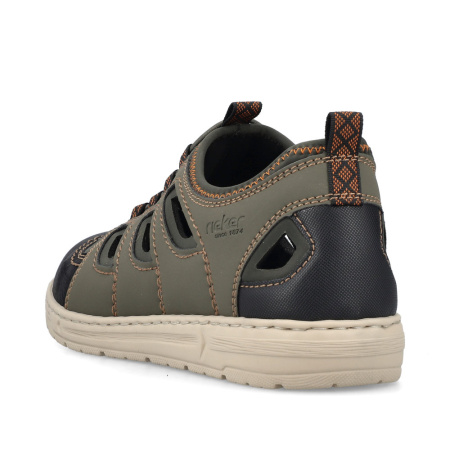 Туфли летние  Rieker  зеленый  кожа искусств./текстиль F-300472 фото в интернет-магазине | Omadey.ru