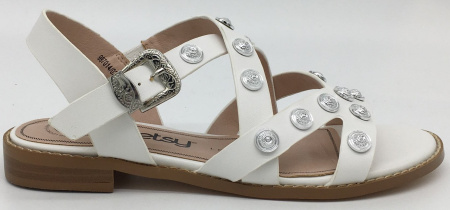 Сандалии  Betsy  белый  кожа искусств. F-70822 фото в интернет-магазине | Omadey.ru