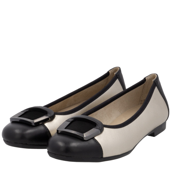 Фото Туфли  Remonte черно-белый  кожа/кожа искусств. F-400459