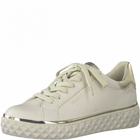 Кеды  Marco Tozzi  бежевый  кожа искусств. F-100307 фото в интернет-магазине | Omadey.ru