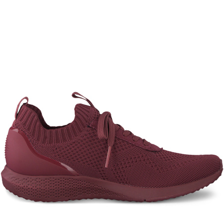 Кроссовки  Tamaris  бордовый  текстиль Z-90039 фото в интернет-магазине | Omadey.ru