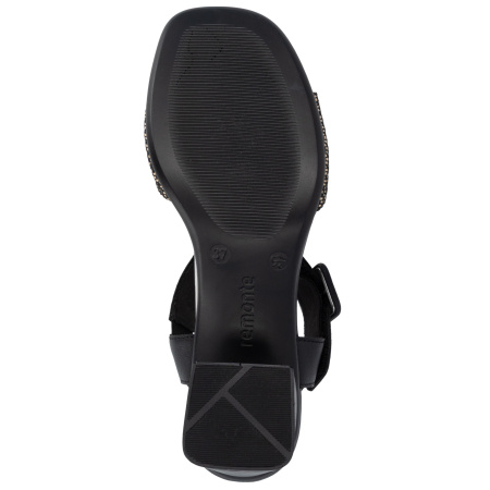 Босоножки  Remonte черный  кожа/текстиль F-401113 фото в интернет-магазине | Omadey.ru