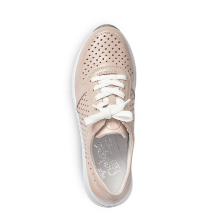 Кроссовки  женские Rieker  розовый  кожа/кожа искусств. F-81046 фото в интернет-магазине | Omadey.ru