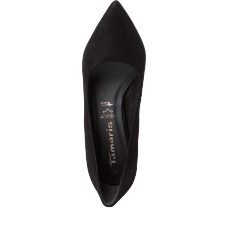 Лодочки  Tamaris  черный  кожа Z-400516 фото в интернет-магазине | Omadey.ru