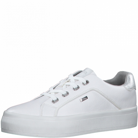 Кеды  S.Oliver  белый  кожа искусств. Z-100225 фото в интернет-магазине | Omadey.ru