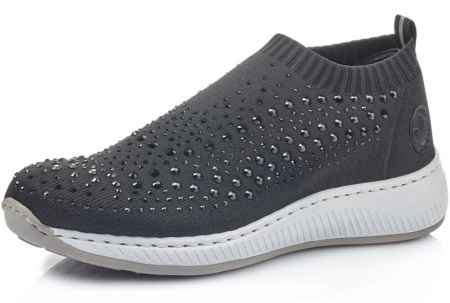 Кроссовки  Rieker  черный  кожа искусств./текстиль F-90136 фото в интернет-магазине | Omadey.ru