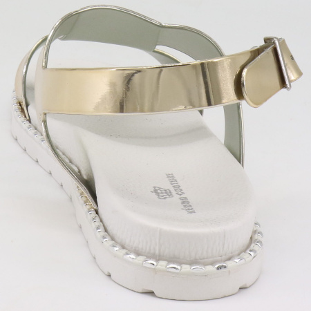 Босоножки  Keddo  золотой  поливинилхлорид F-70966 фото в интернет-магазине | Omadey.ru