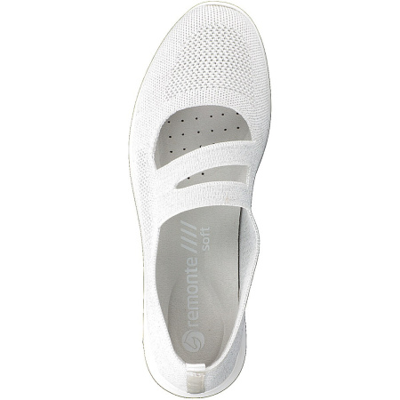 Балетки  Remonte  белый  текстиль F-90190 фото в интернет-магазине | Omadey.ru