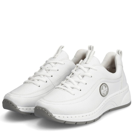 Кроссовки  Rieker  белый  кожа искусств. F-300230 фото в интернет-магазине | Omadey.ru