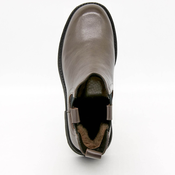 Фото Ботинки  Bonavi  серый  кожа Z-100760