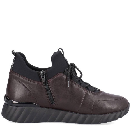 Полуботинки  Remonte  бордовый  кожа/текстиль Z-400056 фото в интернет-магазине | Omadey.ru