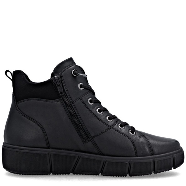 Фото Ботинки  Remonte  черный  кожа/кожа искусств. Z-400831