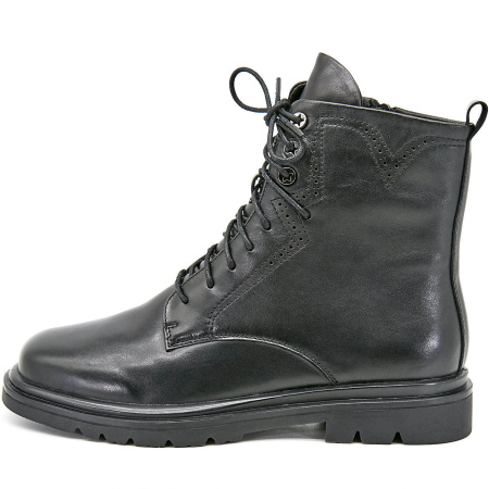 Ботинки  Madella  черный  кожа Z-100532 фото в интернет-магазине | Omadey.ru