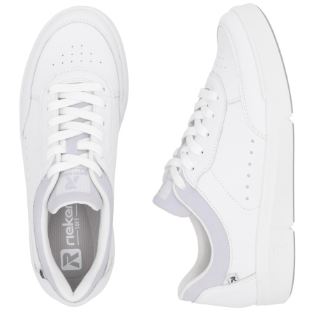 Кроссовки  Rieker  белый  кожа/кожа искусств. F-400013 фото в интернет-магазине | Omadey.ru