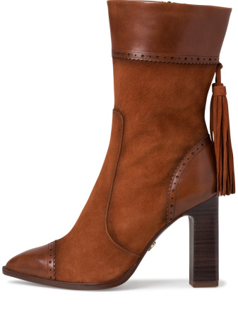 Полусапоги  Tamaris  рыжий  замша Z-90395 фото в интернет-магазине | Omadey.ru