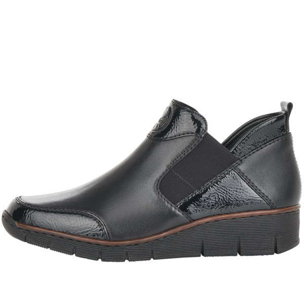 Фото Полуботинки  Rieker  черный  кожа/кожа искусств. Z-90362