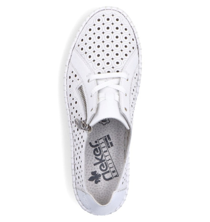 Кроссовки  Rieker  белый  кожа/кожа искусств. F-300161 фото в интернет-магазине | Omadey.ru