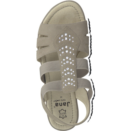 Сандалии  Jana  серый  замша F-80813 фото в интернет-магазине | Omadey.ru