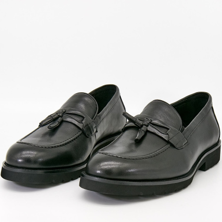 Туфли  Romitan  черный  кожа Z-90453 фото в интернет-магазине | Omadey.ru