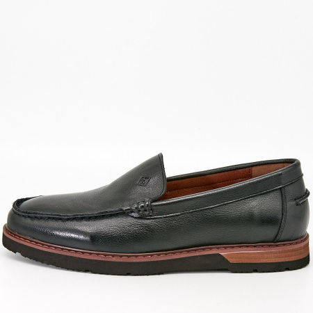 Туфли  Mirco Osvaldo  черный  кожа Z-90464 фото в интернет-магазине | Omadey.ru